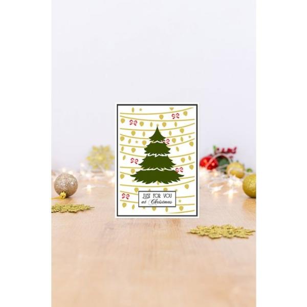 Crafters Companion -O' Christmas Tree Simple Christmas  - Stencil - Schablone