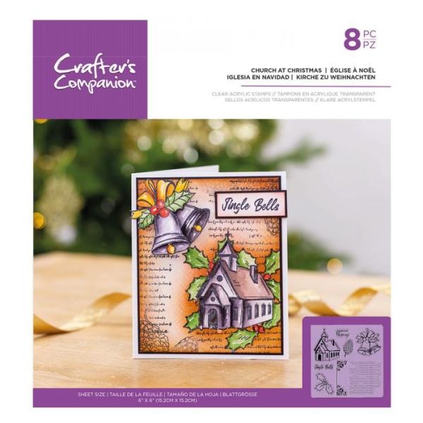 Crafters Companion - Church at Christmas  - Clear Stamps