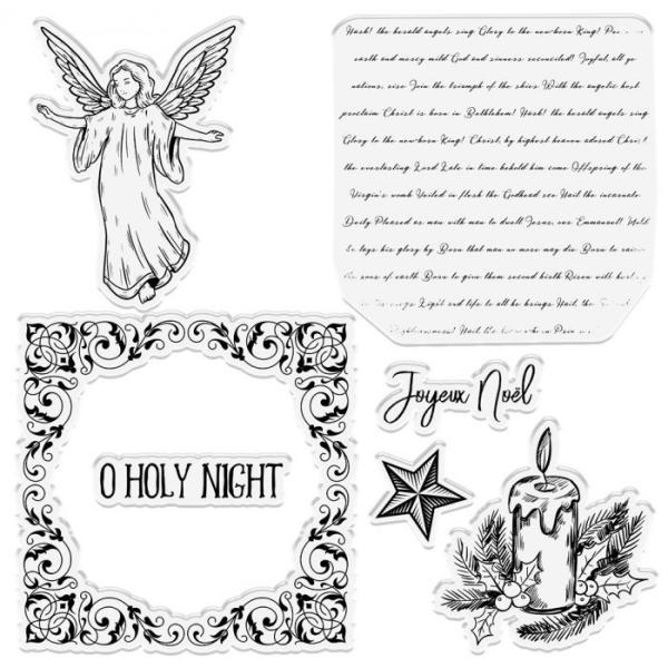 Crafters Companion - Vintage Angel  - Clear Stamps