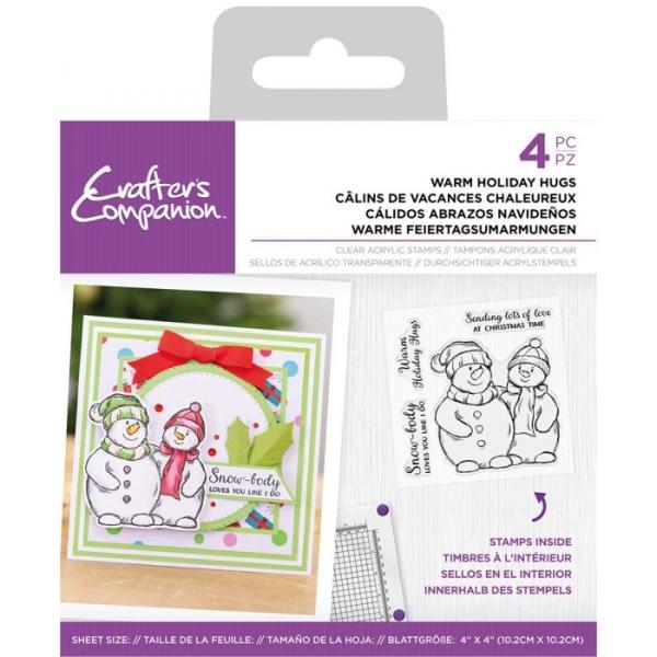 Crafters Companion - Warm Holiday Hugs  - Clear Stamps