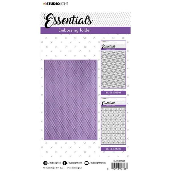 Studio Light -  Essentials 3D prägefolder Double diamond dots Nr.05