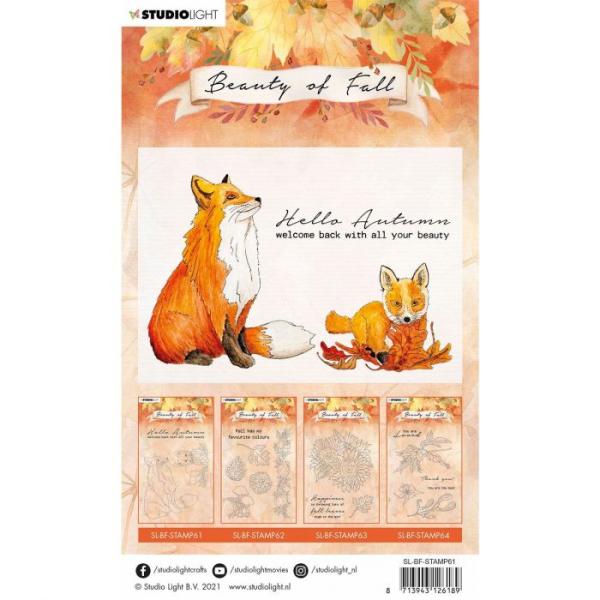 Studio Light - Clear Stamp pel beauty of fall Füchse nr.61