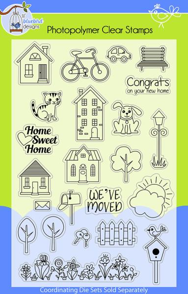 Lil Bluebird Designs - Home Sweet Home - Clear Stamps