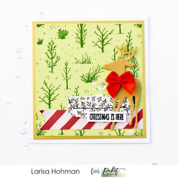 Picket Fence Studios Autumn Field 4x4 Inch Clear Stamps 