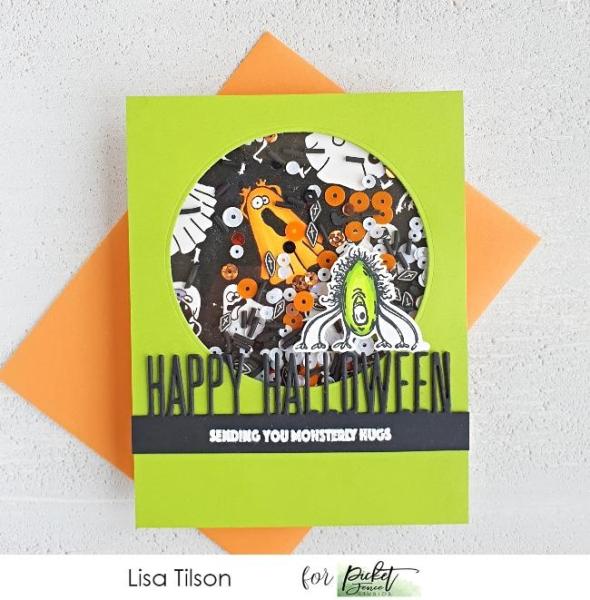 Picket Fence Studios Happy Halloween Word 2x6 Inch Topper  Die (PFSD-193)