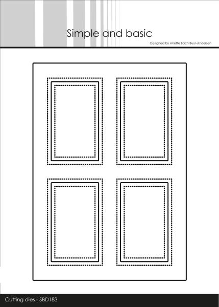 Simple and Basic " A6 Card Front #4 Cutting " Stanze -  Die