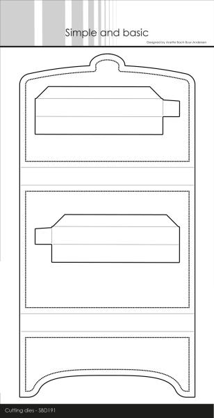 Simple and Basic " Giftbox for A6 Cards Cutting " Stanze -  Die