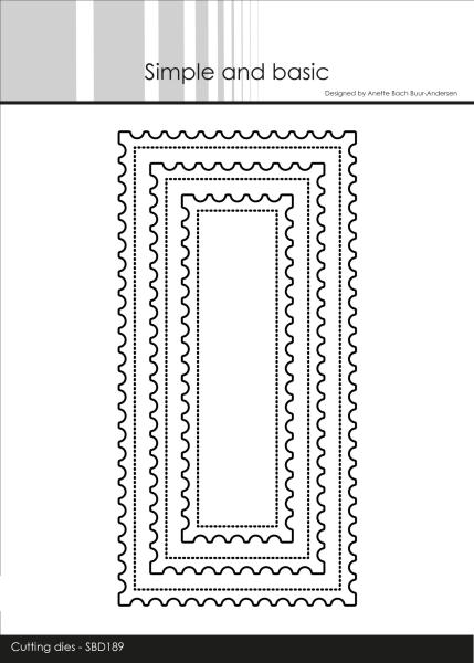 Simple and Basic " Stamp Mini Slimcard Cutting " Stanze -  Die