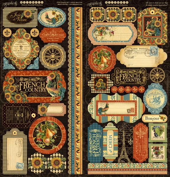 Graphic 45 "French Country Deluxe Collector's Edition" 12x12" Collection Pack