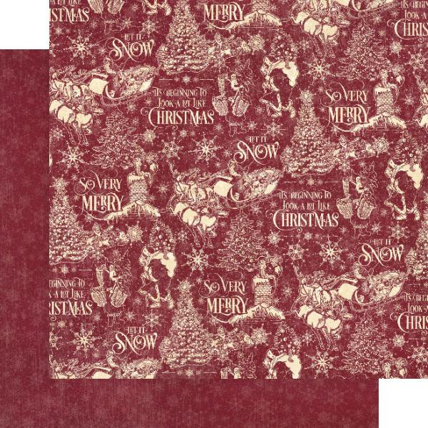 Graphic 45 "Let it Snow" 12x12" Patterns & Solid Pad