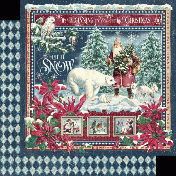 Graphic 45 "Let it Snow" 12x12" Collection Pack