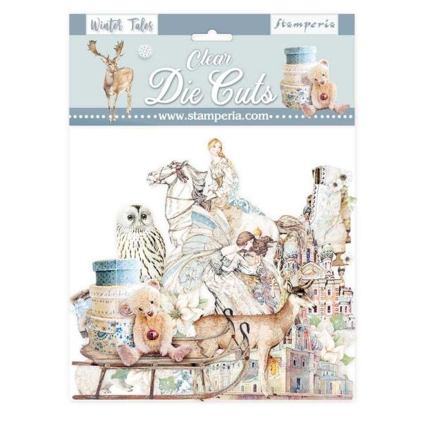 Stamperia "Winter Tales Clear" Die Cuts - Stanzteile