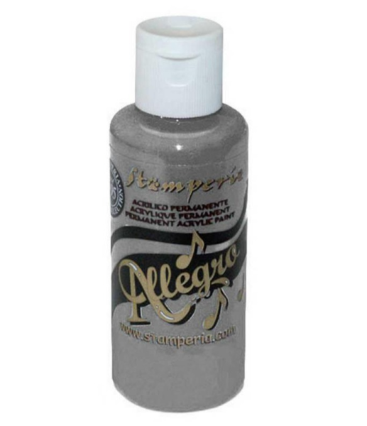 Stamperia Allegro Paint  "Dark Grey" 60ml - Acrylfarbe