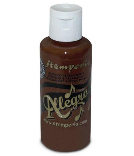 Stamperia Allegro Paint  "Mahogany" 60ml - Acrylfarbe