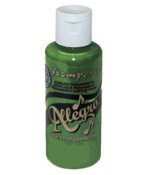 Stamperia Allegro Paint  "Leaf Green" 60ml - Acrylfarbe