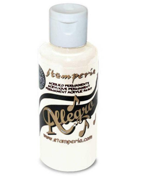 Stamperia Allegro Paint  "White" 60ml - Acrylfarbe