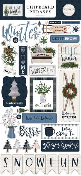 Carta Bella "Welcome Winter " Chipboard - Sticker