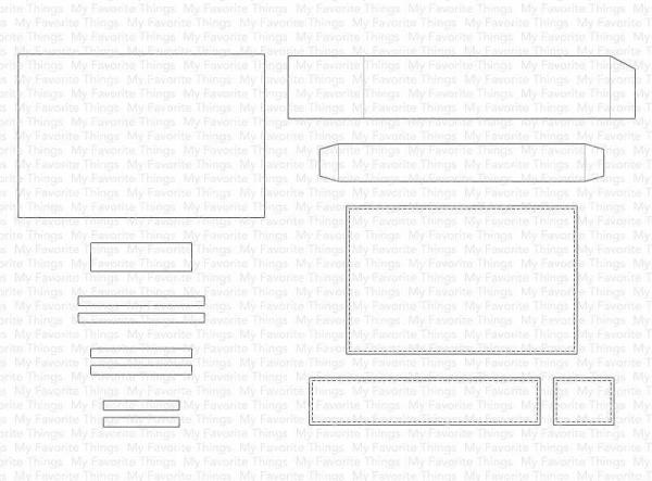 My Favorite Things Die-namics "Mini Slimline Outside the Box" | Stanzschablone | Stanze | Craft Die