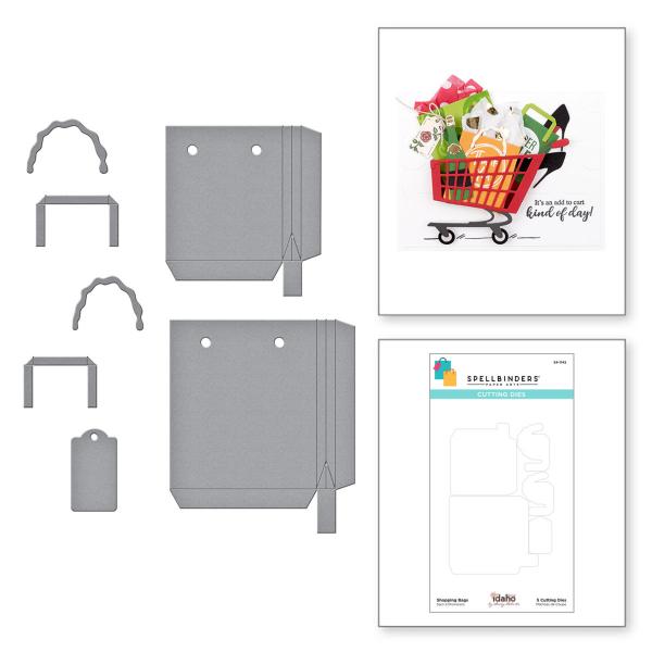 Spellbinders Die " Shopping Bags Etched" Stanzschablone