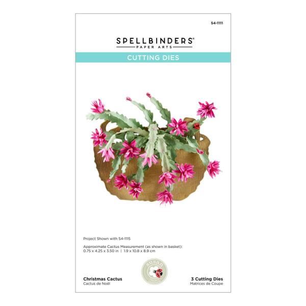 Spellbinders Die "Christmas Cactus Etched" Stanzschablone