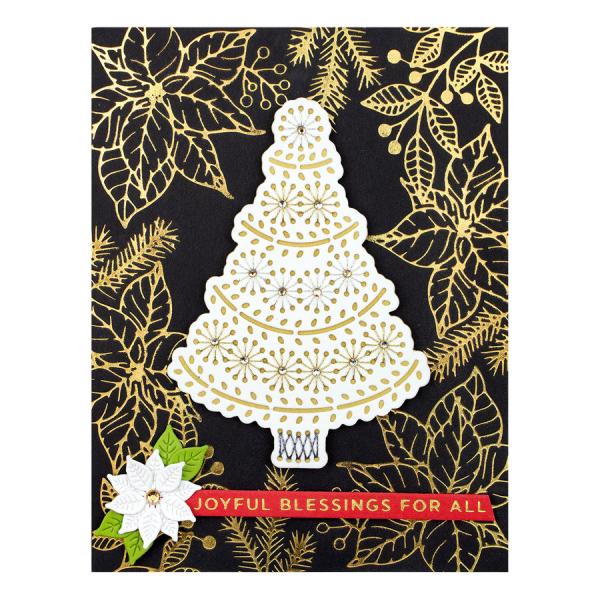 Spellbinders Die "Stitchmas Tree Etched" Stanzschablone