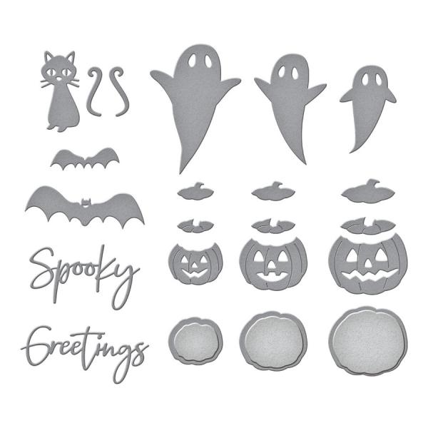 Spellbinders Die "Open House Boo! Etched" Stanzschablone