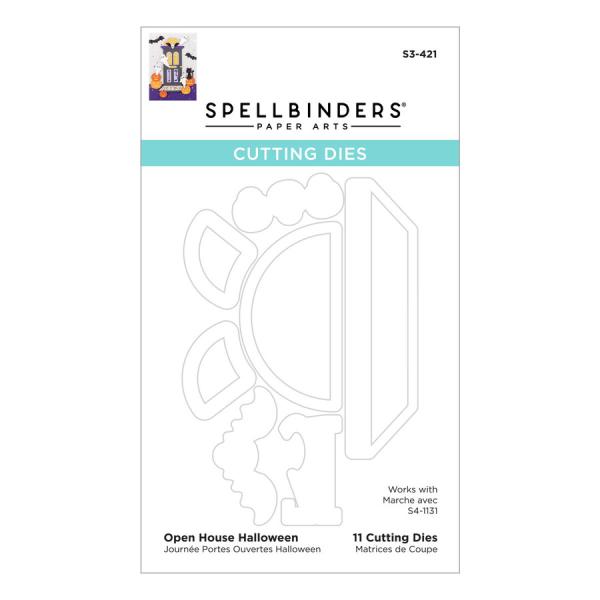 Spellbinders Die "Open House Halloween Etched" Stanzschablone