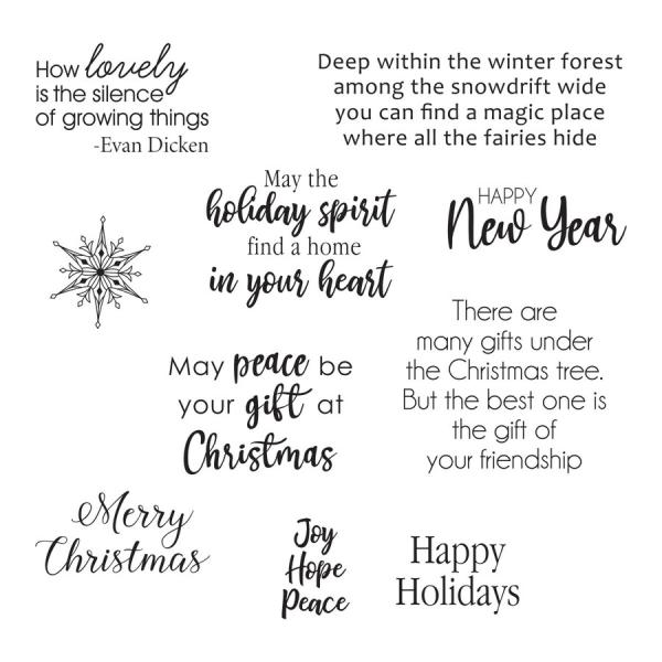 Spellbinders Stempelset "Holiday Quotes"