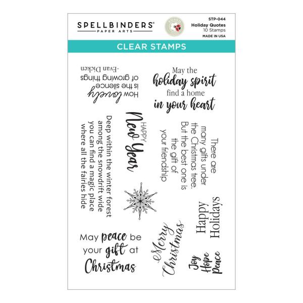 Spellbinders Stempelset "Holiday Quotes"