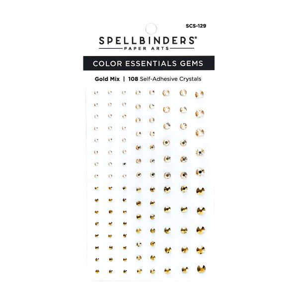 Spellbinders  "Gold Mix Color" Essentials Gems - Schmucksteine