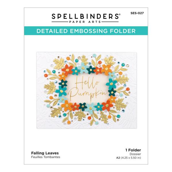 Spellbinders Embossingfolder "Falling Leaves" - Prägefolder