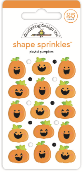 Doodlebug Design Playful Pumpkins Shape Sprinkles 