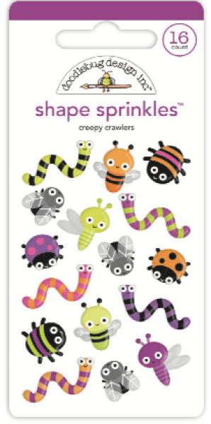 Doodlebug Design Creepy Crawlers Shape Sprinkles 