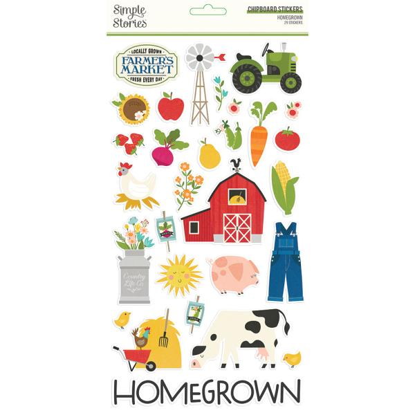 Simple Stories - Homegrown - Chipboard Sticker 