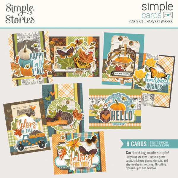 Simple Stories Harvest Wishes Simple Cards Kit - Bits & Pieces