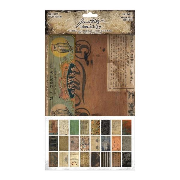 Tim Holtz - Idea Ology "Halloween Backdrops" - Hintergrundpapier