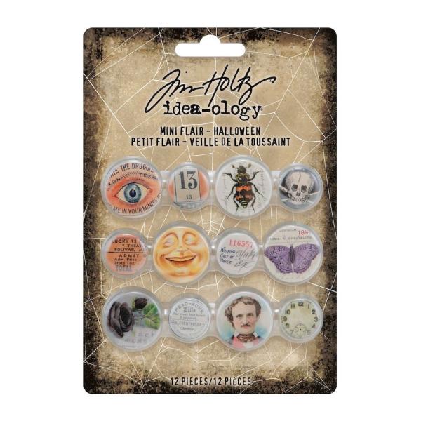 Tim Holtz - Idea Ology - Buttons "Halloween Mini Flair"