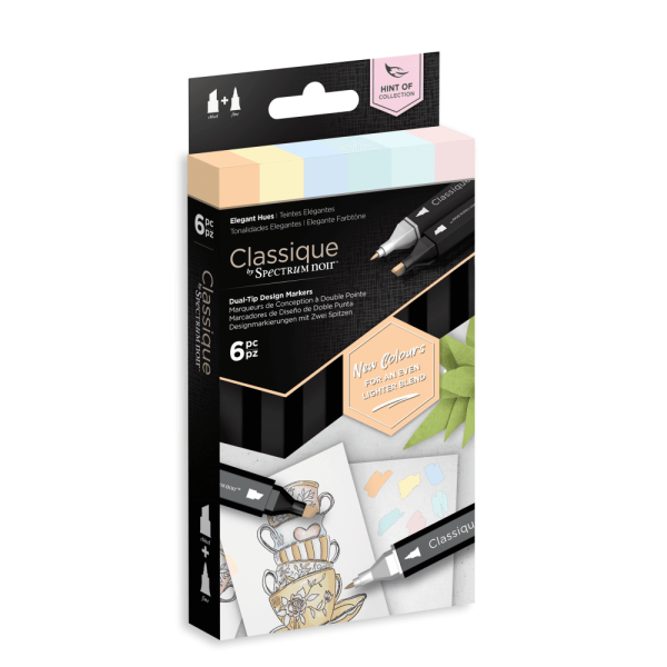 Spectrum Noir Classique Alkoholmarker  'Hint Of' Markers Elegant Hues (6 Pcs)