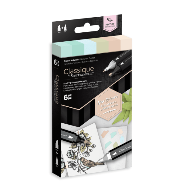 Spectrum Noir Classique Alkoholmarker  'Hint Of' Markers Tinted Naturals (6 Pcs)