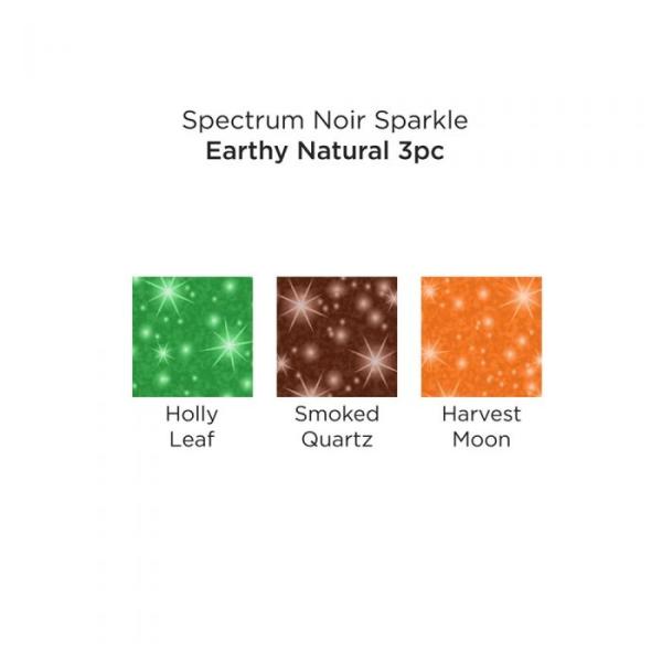 Spectrum Noir Sparkle - Glitzerstifte - Brush Pens Earthy Natural (3pcs)