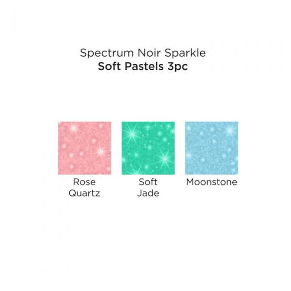 Spectrum Noir Sparkle - Glitzerstifte - Brush Pens Soft Pastels (3pcs)