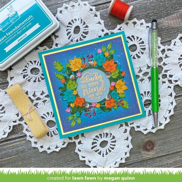 Lawn Fawn Craft Die - Magic Iris Fall Leaves Add-on Die