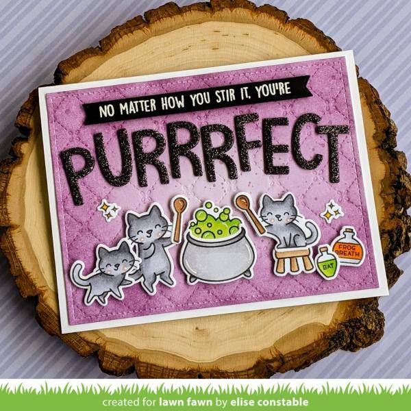 Lawn Fawn Stempelset "Purrfectly Wicked" Clear Stamp