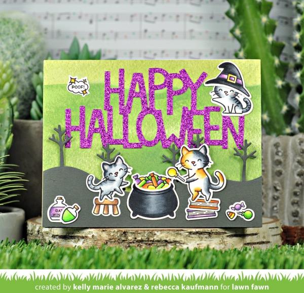 Lawn Fawn Stempelset "Purrfectly Wicked" Clear Stamp