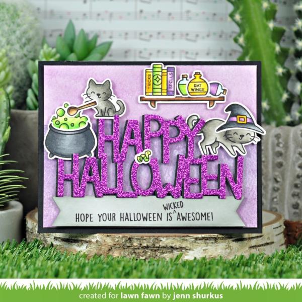 Lawn Fawn Craft Dies - Giant Happy Halloween