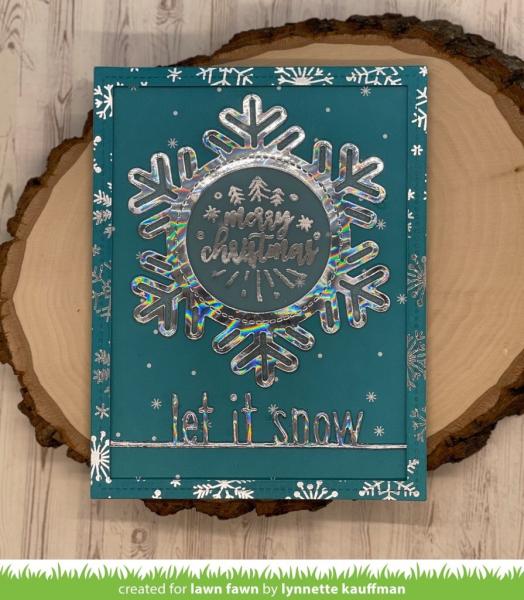 Lawn Fawn Craft Dies - Stitched Snowflake Frame