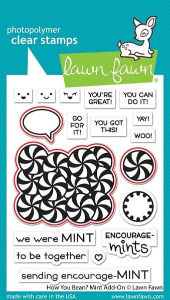 Lawn Fawn Craft Dies - "How You Bean? Mint Add-On" - Stanzen