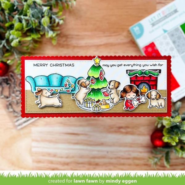 Lawn Fawn Stempelset "Furry and Bright" Clear Stamp