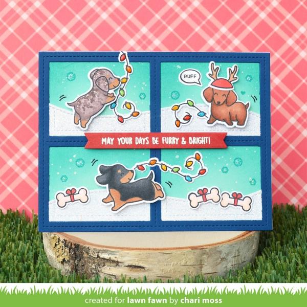 Lawn Fawn Stempelset "Furry and Bright" Clear Stamp