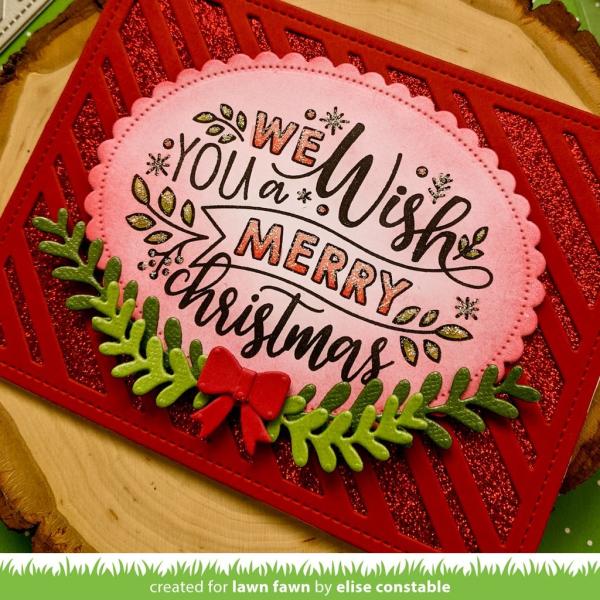 Lawn Fawn Stempelset "Giant Holiday Messages" Clear Stamp